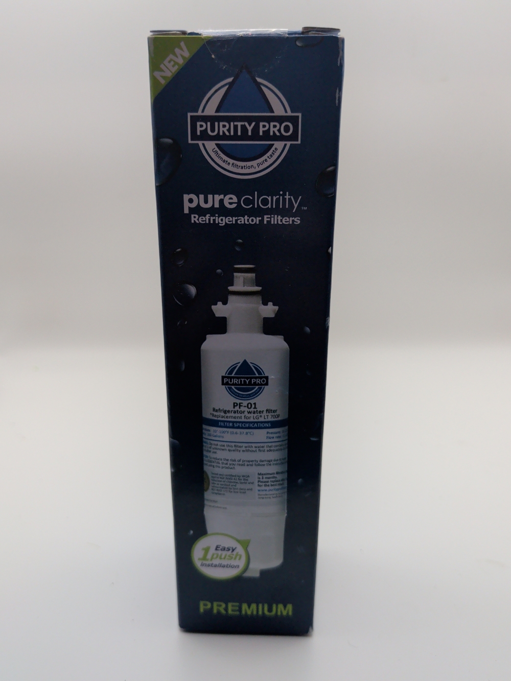 Pure Clarity PF-01 White Refrigerator Water Filter